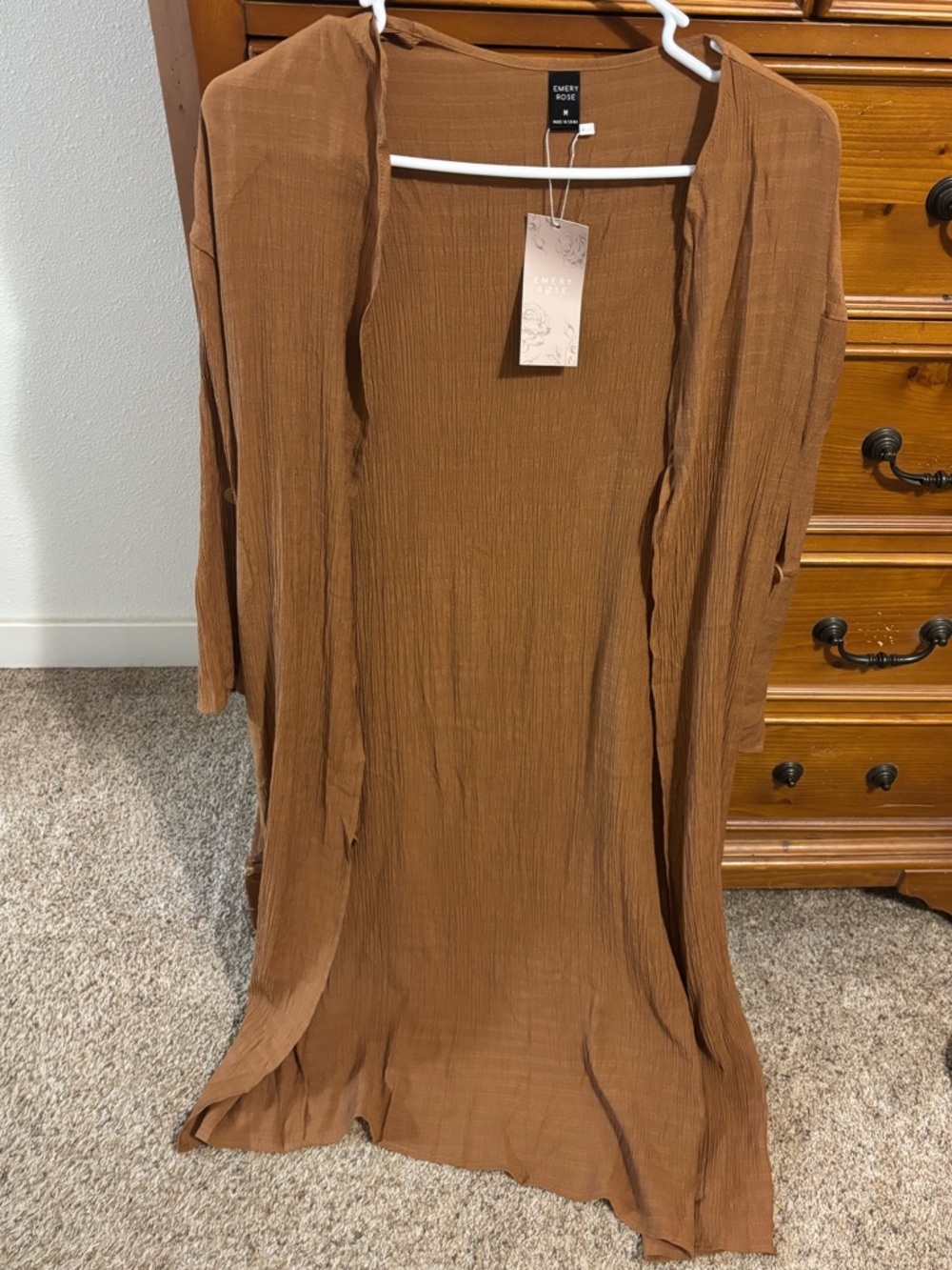 Emery Rose Women's Brown Cardigan